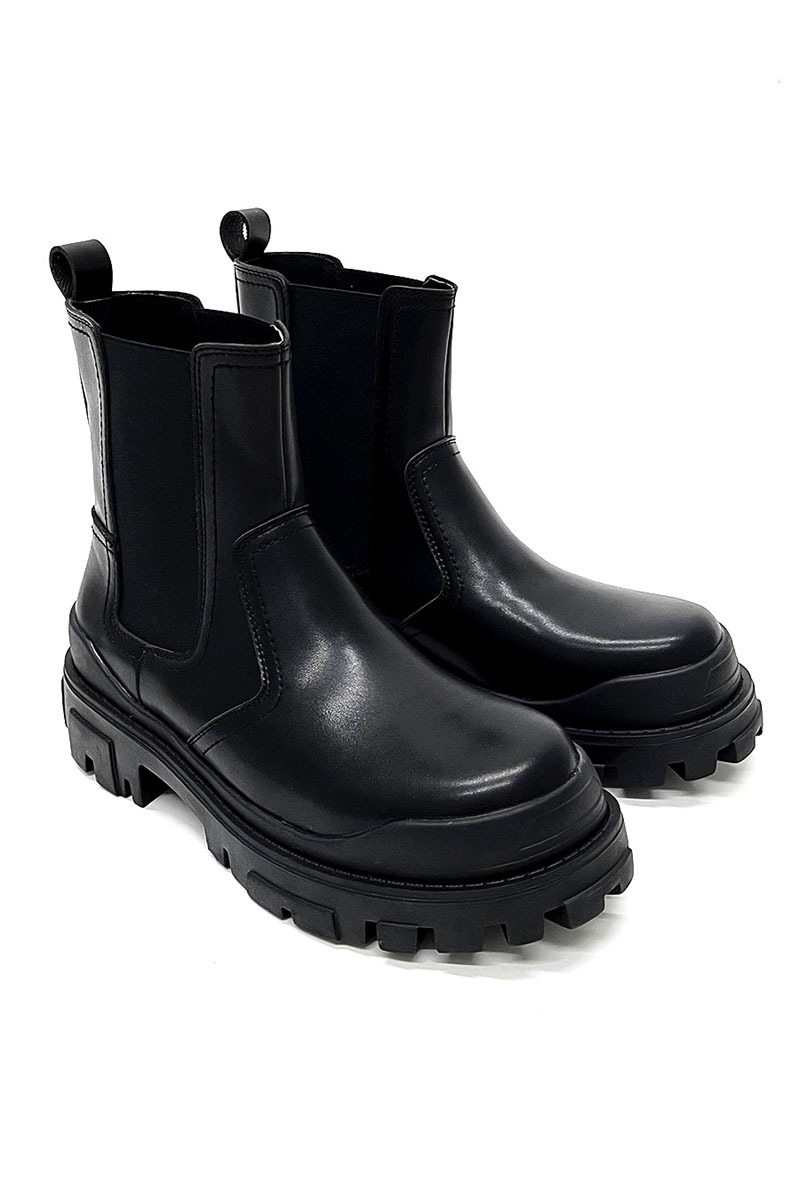 Title 18, Britische schwarze Premium-Stiefel. Robuste und...