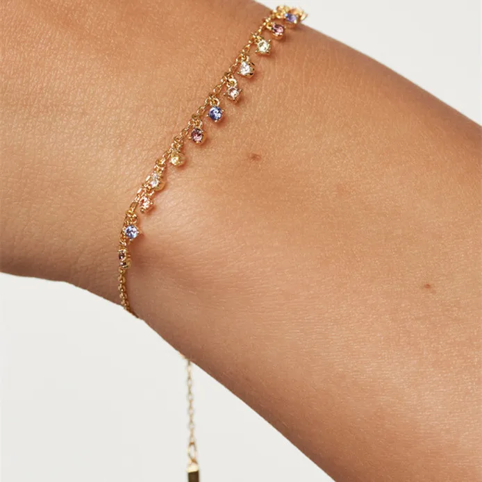 Girls Summer Ins Special-interest Design 925 Silver Bracelet