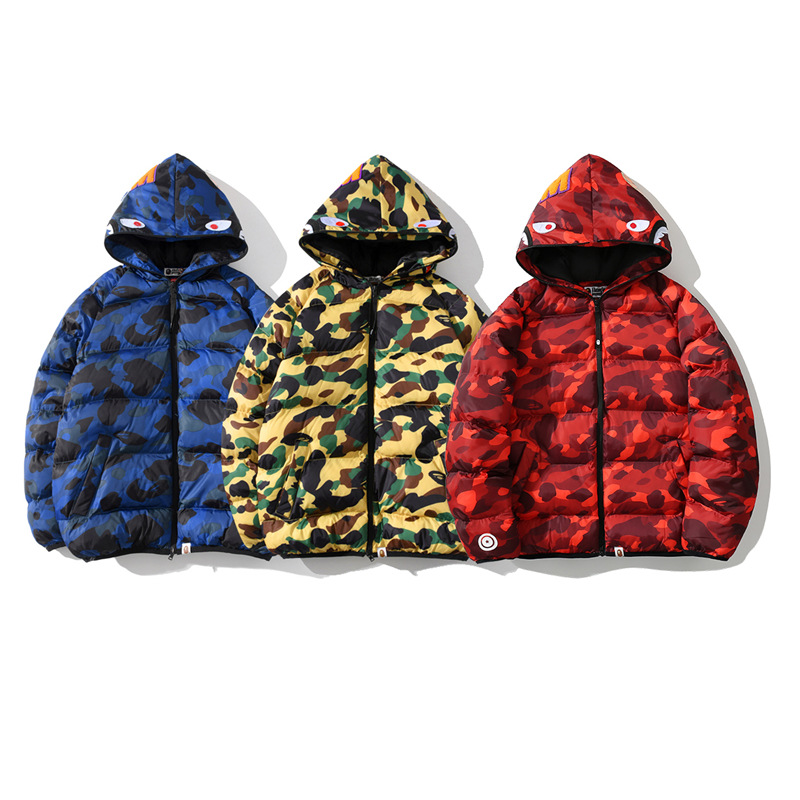 Camouflage Pattern Basic Style Padded Coat