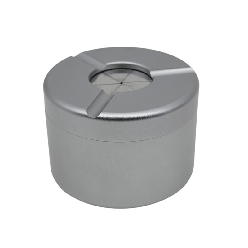 Aluminum Alloy OpeningClosing Mechanical Metal Ashtray