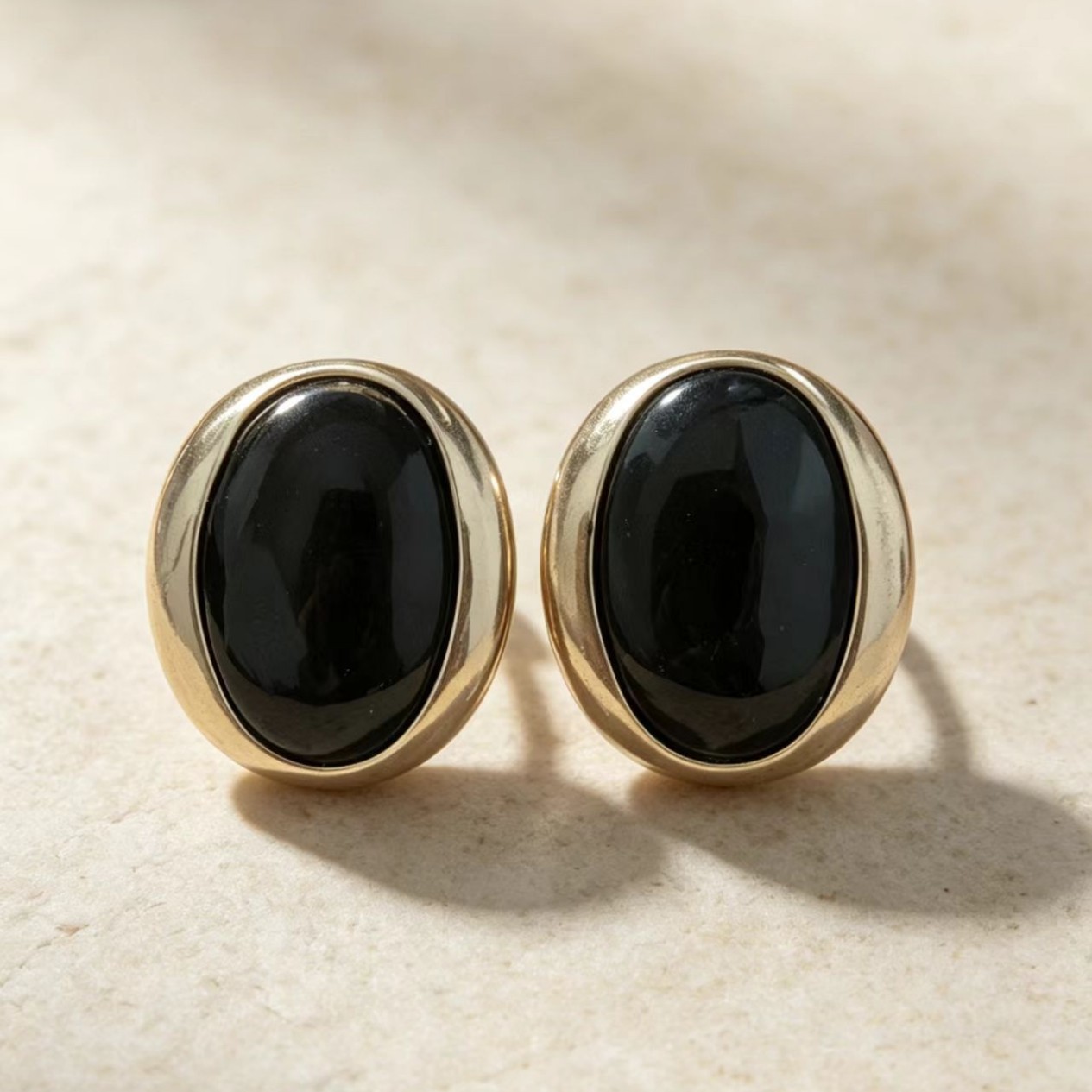 Vintage Oval Resin Earrings For Women