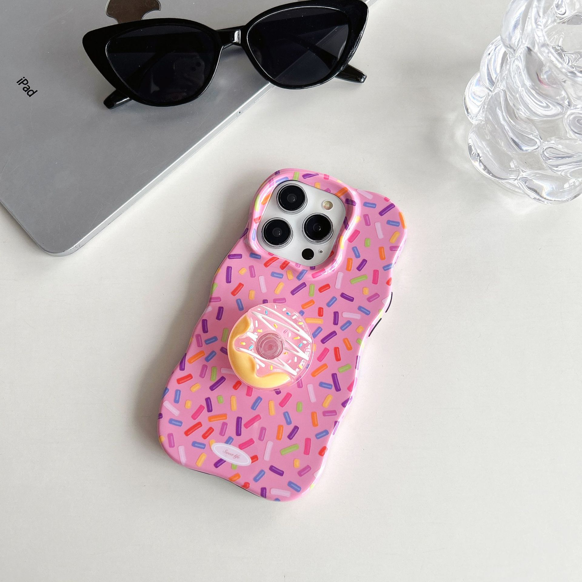 Title 3, Mode Macaron kleur donut beugel telefoonhoesje