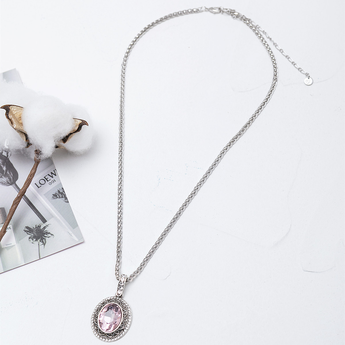 Women's Autumn And Winter Long Pendant Pendant Gem Necklace