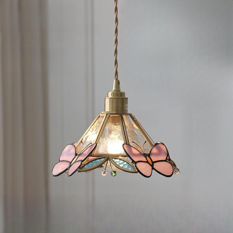 Pink butterfly chandelier