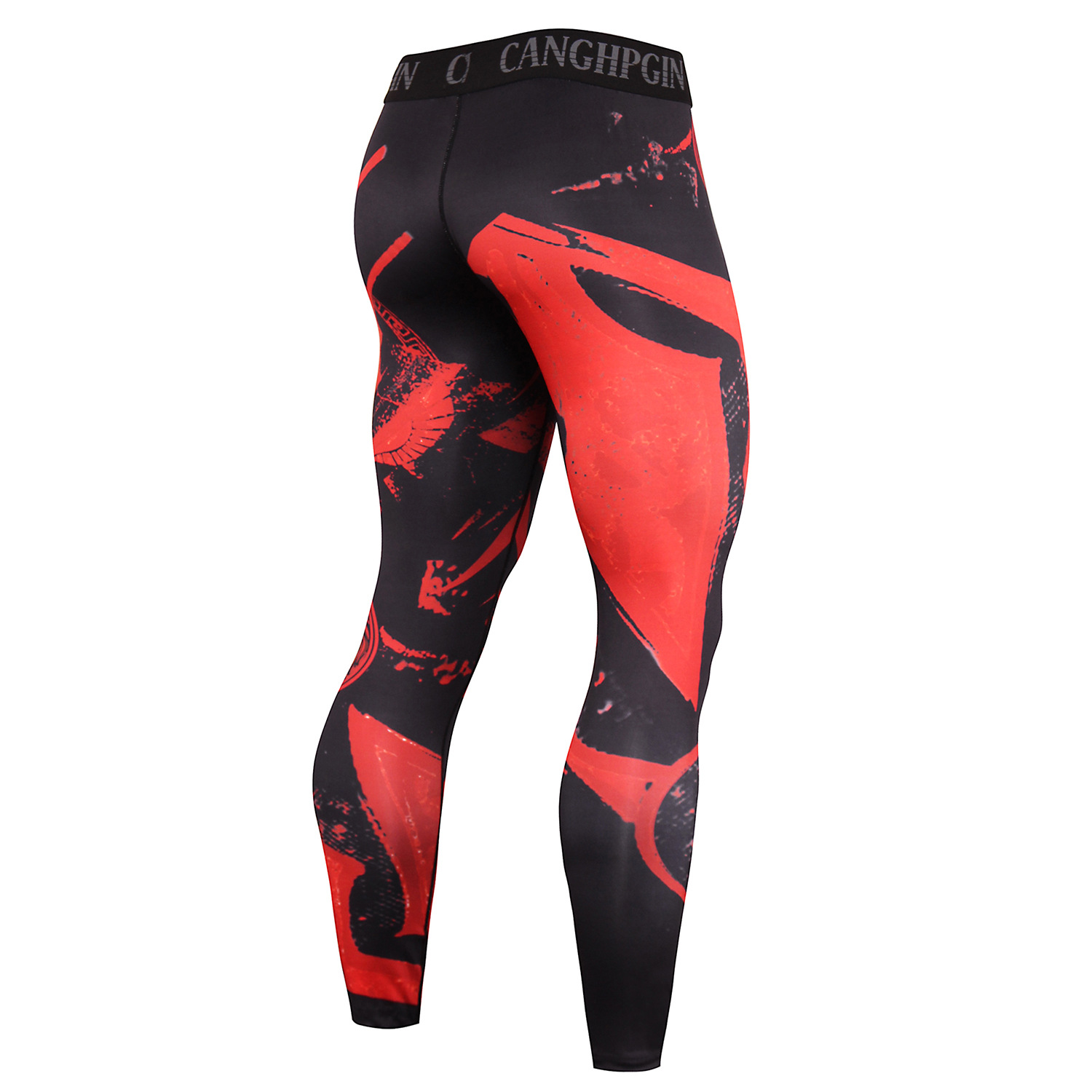 Title 6, Herren High Elastic Compression Pants für Laufe...