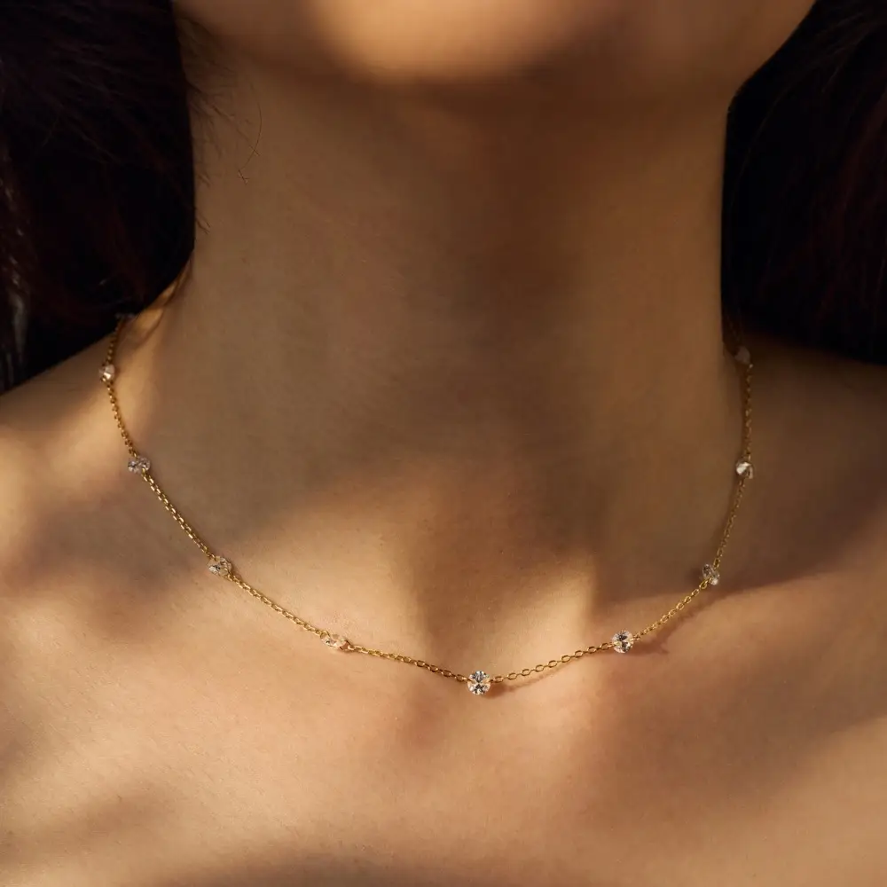 S925 Sterling Silver Necklace For Women XINGX Exquisite Embellishment Design
