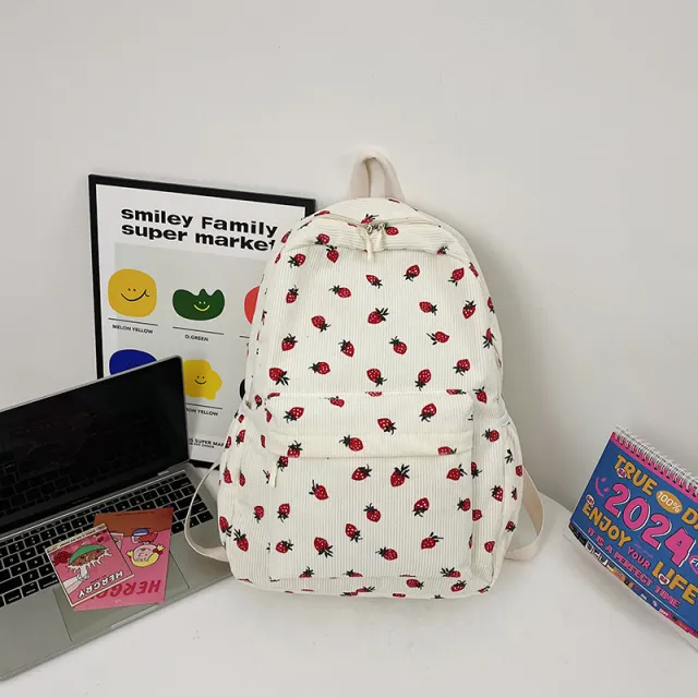 Women's Backpack Simple Japanese Style Students Schoolbag Outdoor White - Shop at LoveMi
