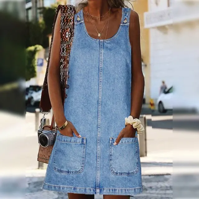 Women's Denim Sexy Cool Sling Dress Light Blue - Shop at LoveMi