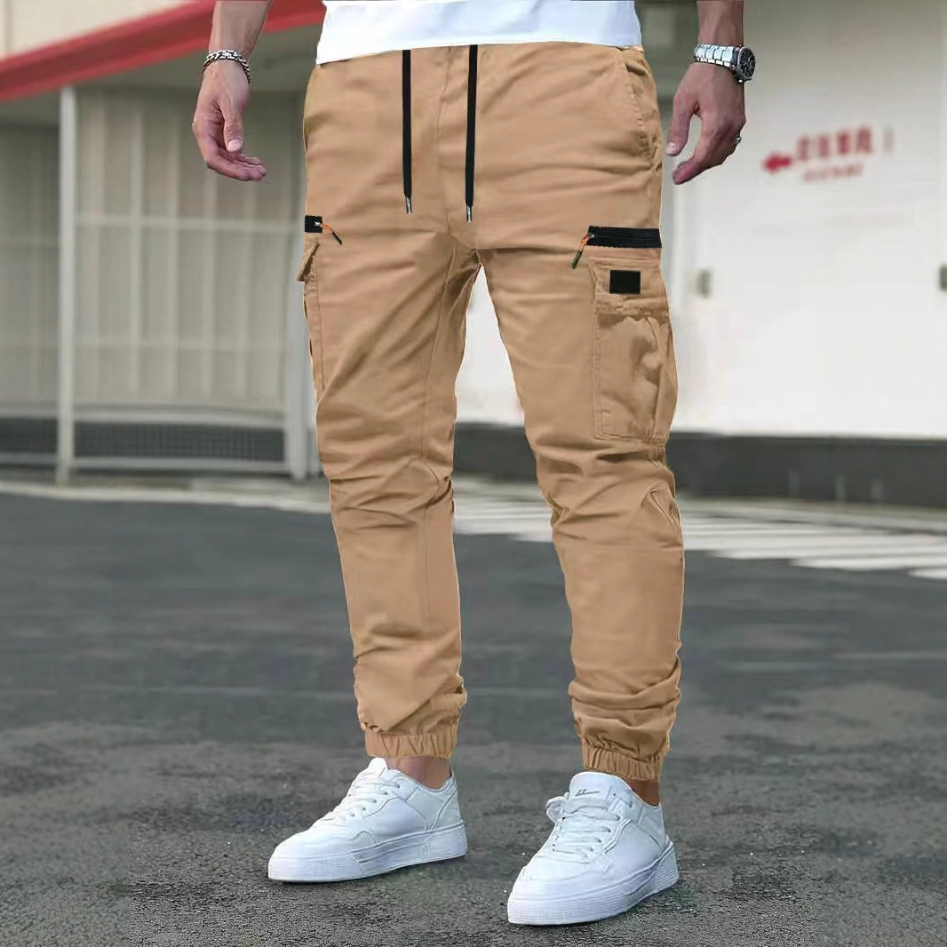 Outdoor Casual Work Pants With Drawstring Cuffs