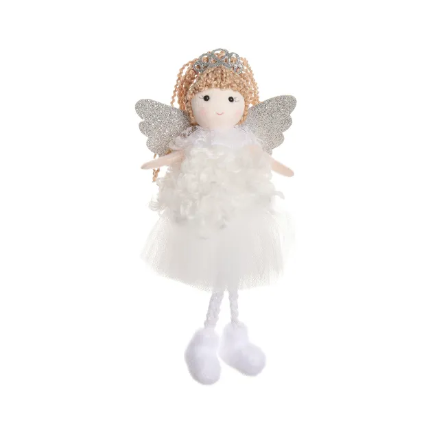 Christmas Angel Girl Pendant High Ponytail White - Shop at LoveMi