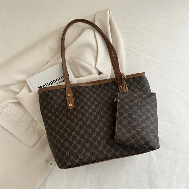 Commuter Large Capacity Tote New Printed Bag Black - Shop at LoveMi