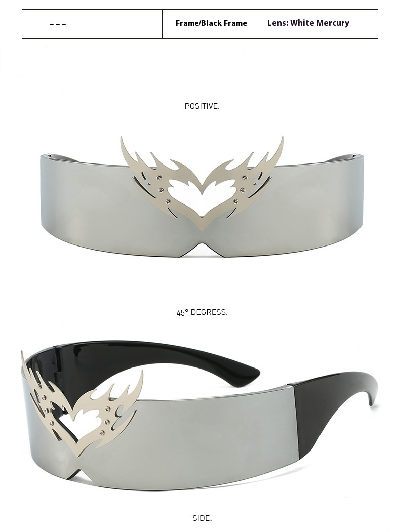 Future Technology Integrated Film Coated Personalized Disco Drag Cool Sunglasses - Image 3