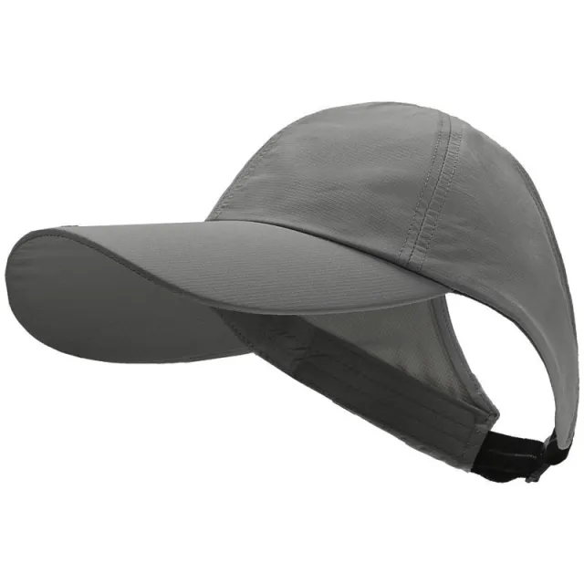 Summer Quick drying Sunscreen Soft Top Topless Hat Dark Gray - Shop at LoveMi