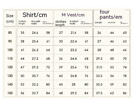 Boys Spring And Summer Short Sleeve Vest Suit - Image 10