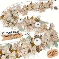 Christmas Harvest Festival Maple Rattan - White - View 1