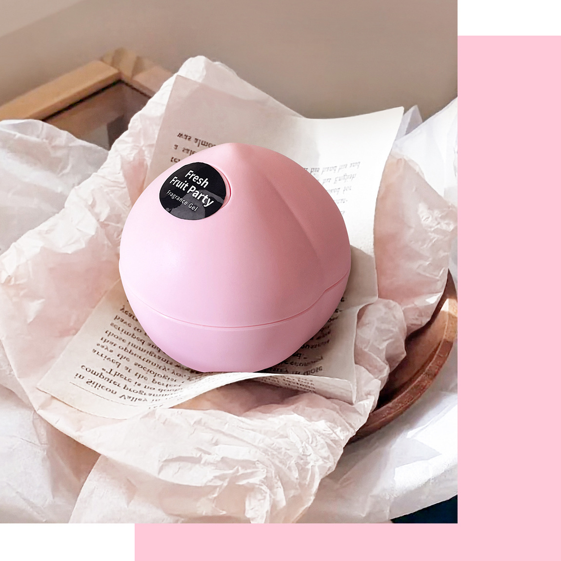 Peach Fruit Flavor Car Aromatherapy Solid Balm