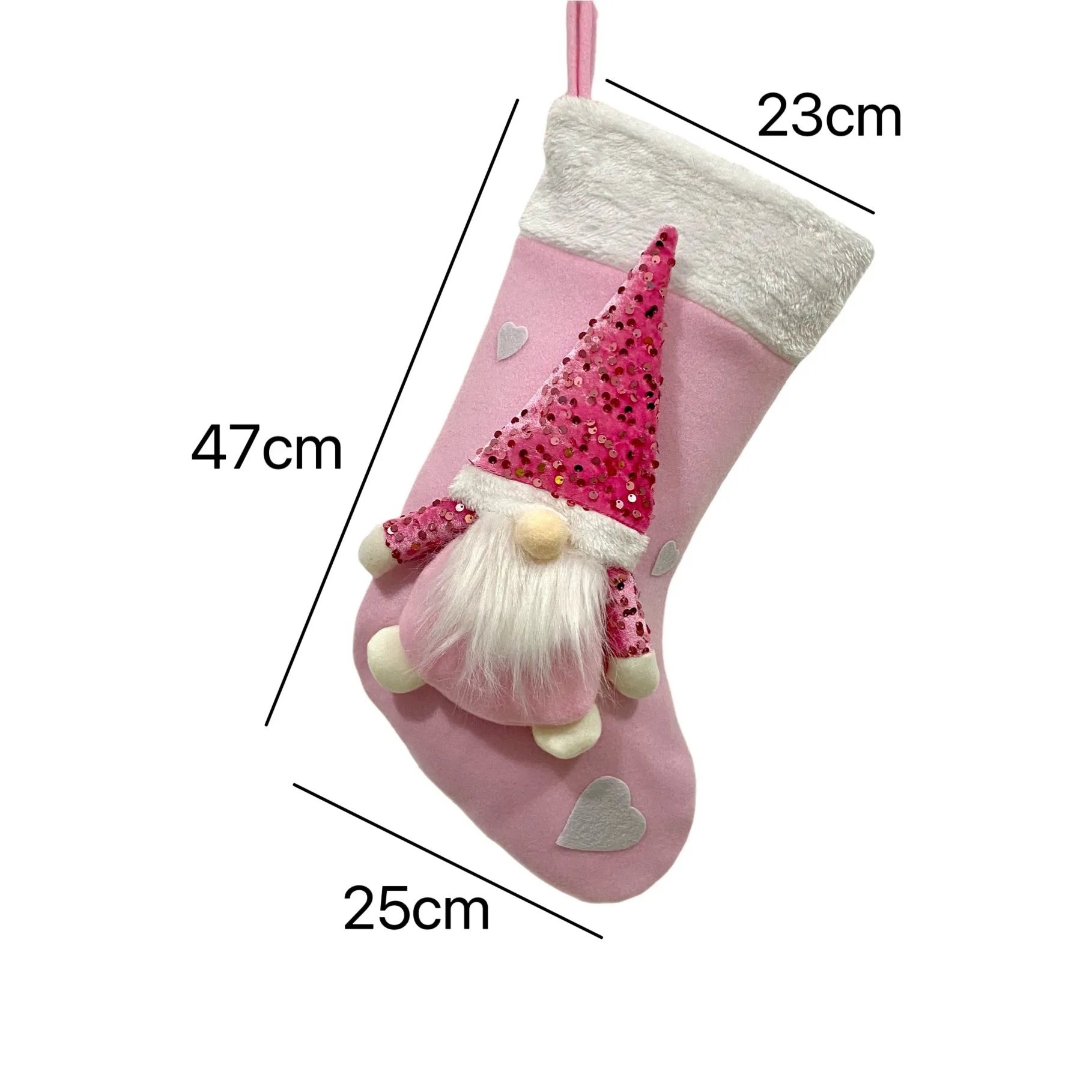 Christmas Decorations Gift Bag Christmas Sequins Faceless Doll Pendant – image 5