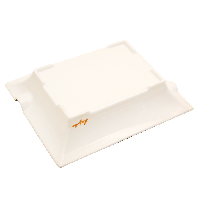 Fashion Creative Large Capacity Square Painted Ceramic Cigar Ashtray - Image 13