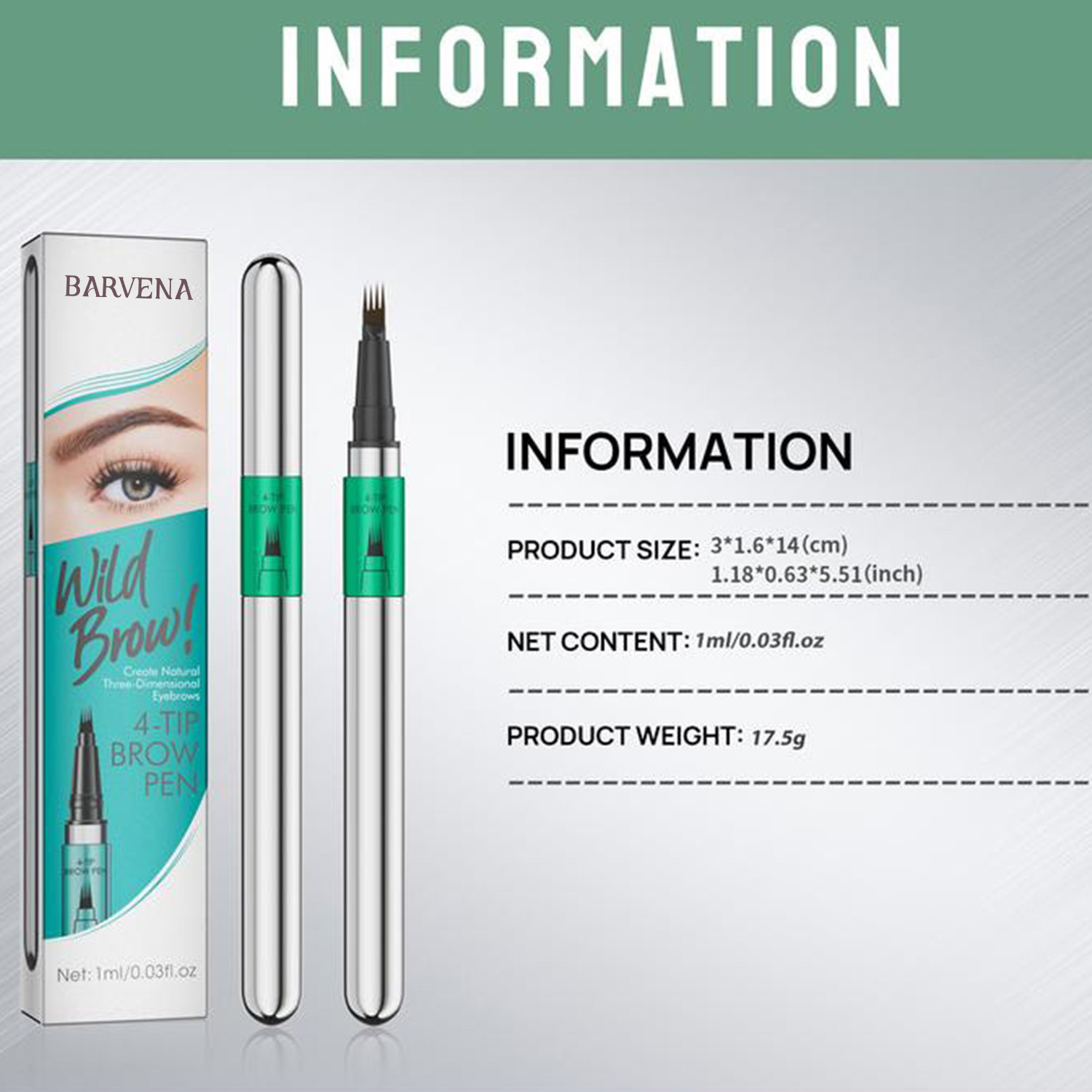 Four-claw Smudge-proof Wild Eyebrow Pencil 4