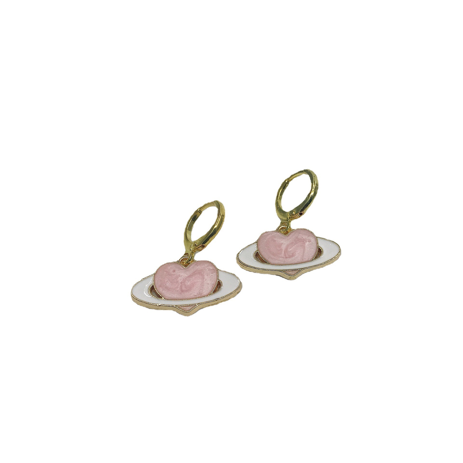 Cute Girly Style Pearl Saturn Necklace