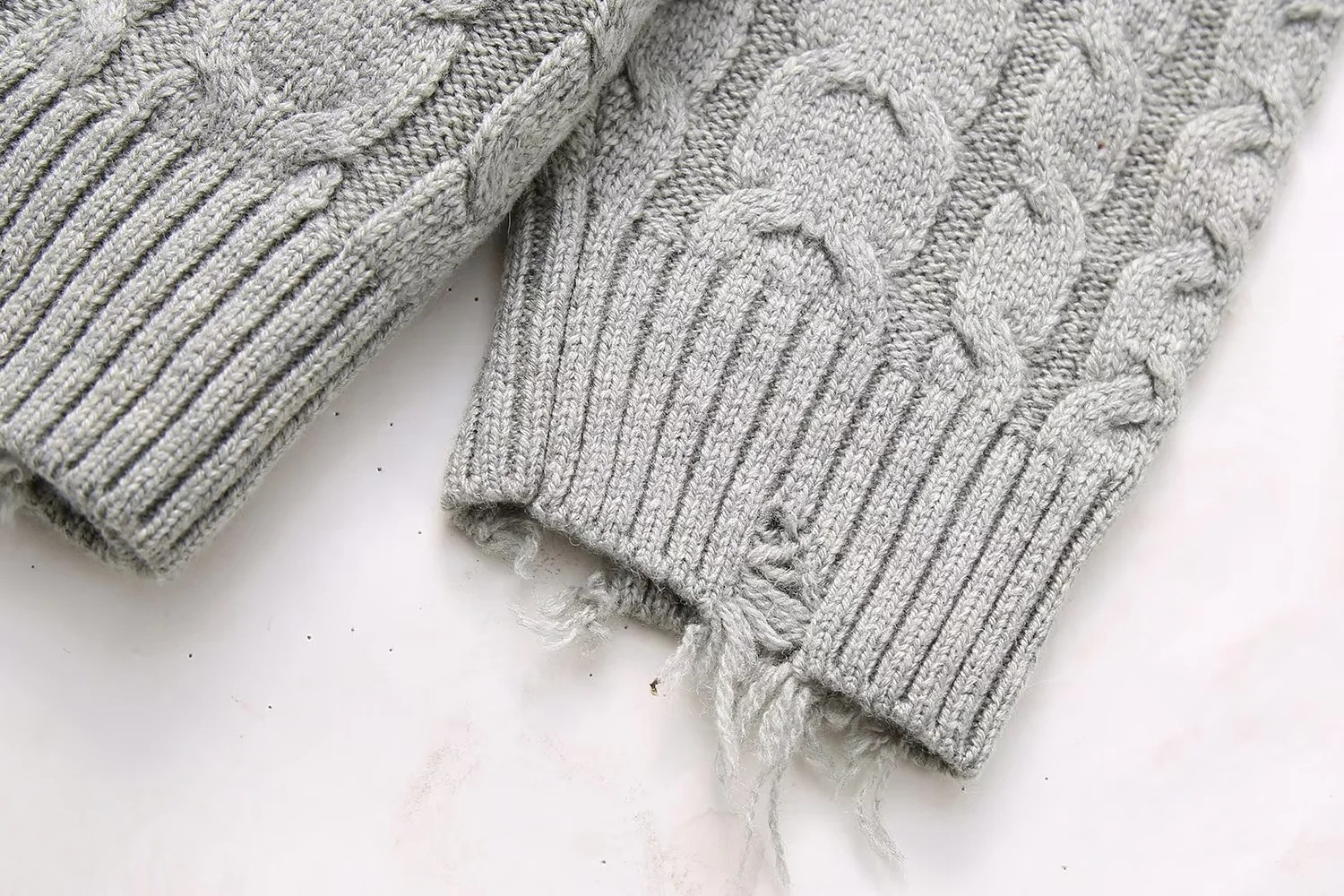 Women's Autumn Rivet Ornament Woven Sweater