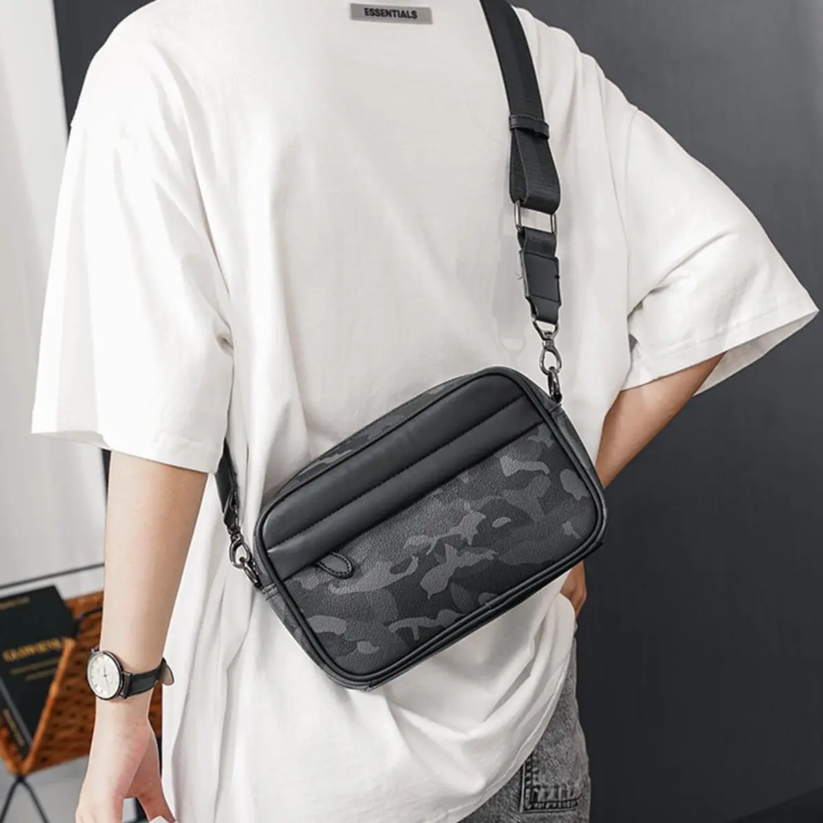 Casual Plaid Bag, Shoulder Crossbody Waist Bag