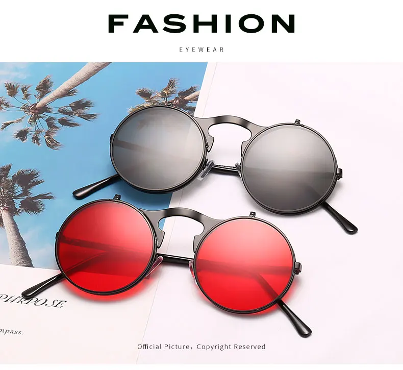 Title 4, Round frame flip sunglasses