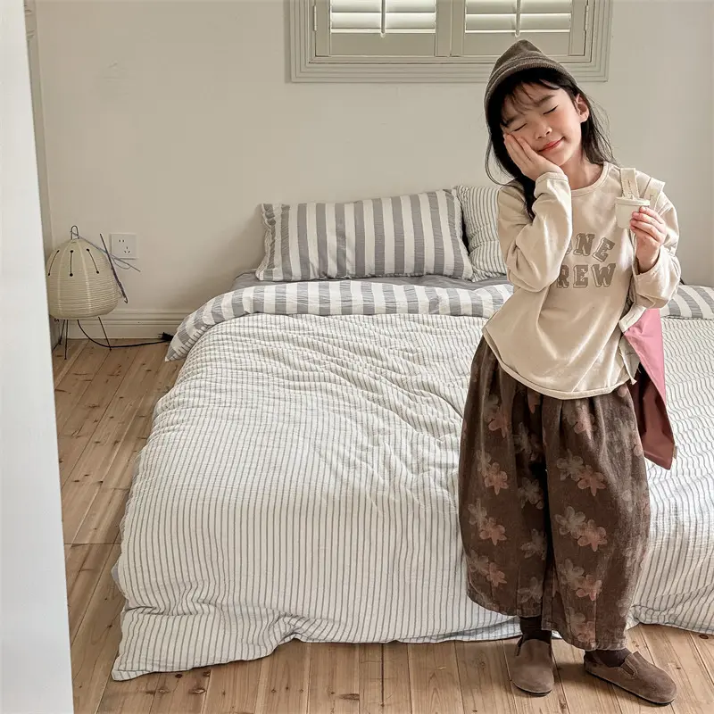 Wash Pure Cotton Casual Children's Pants