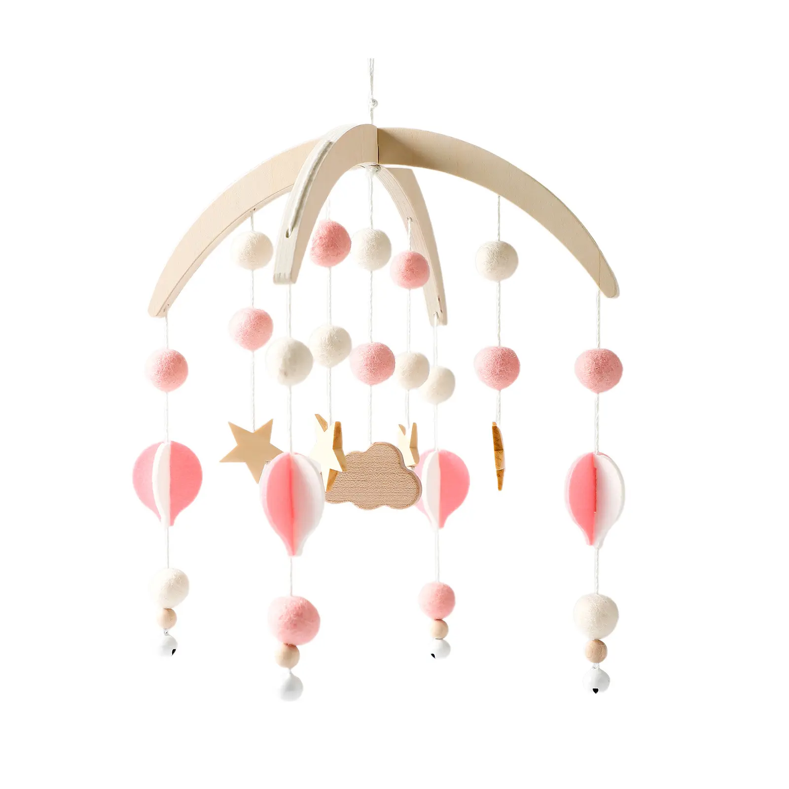 Baby Mobile Moon And Cloud Fabric Bed