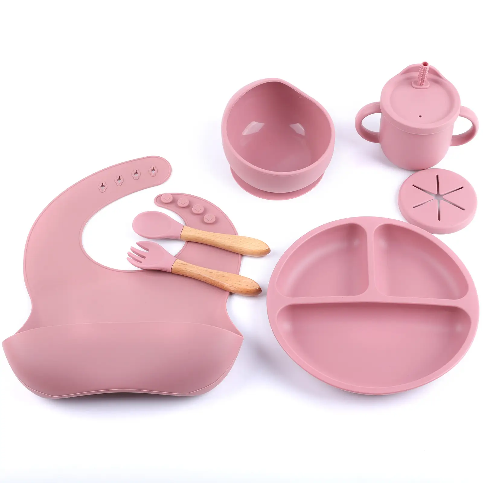 Children's Silicone Tableware Maternal And Child Supplies Full Set