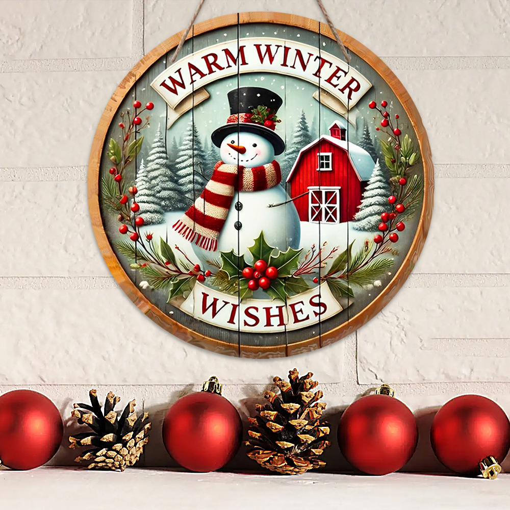 Title 4, Wooden Doorplate Decoration Christmas Party Pen...