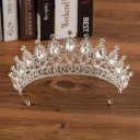 H032 Silver White Crown