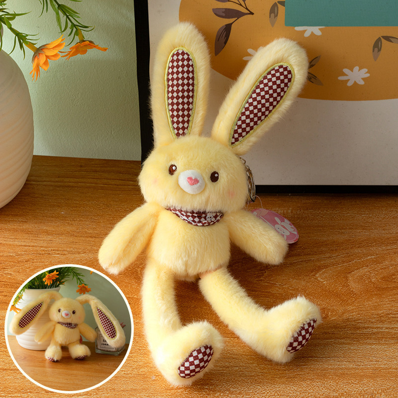 Dopamine-themed Bunny Toy For Your Backpack
