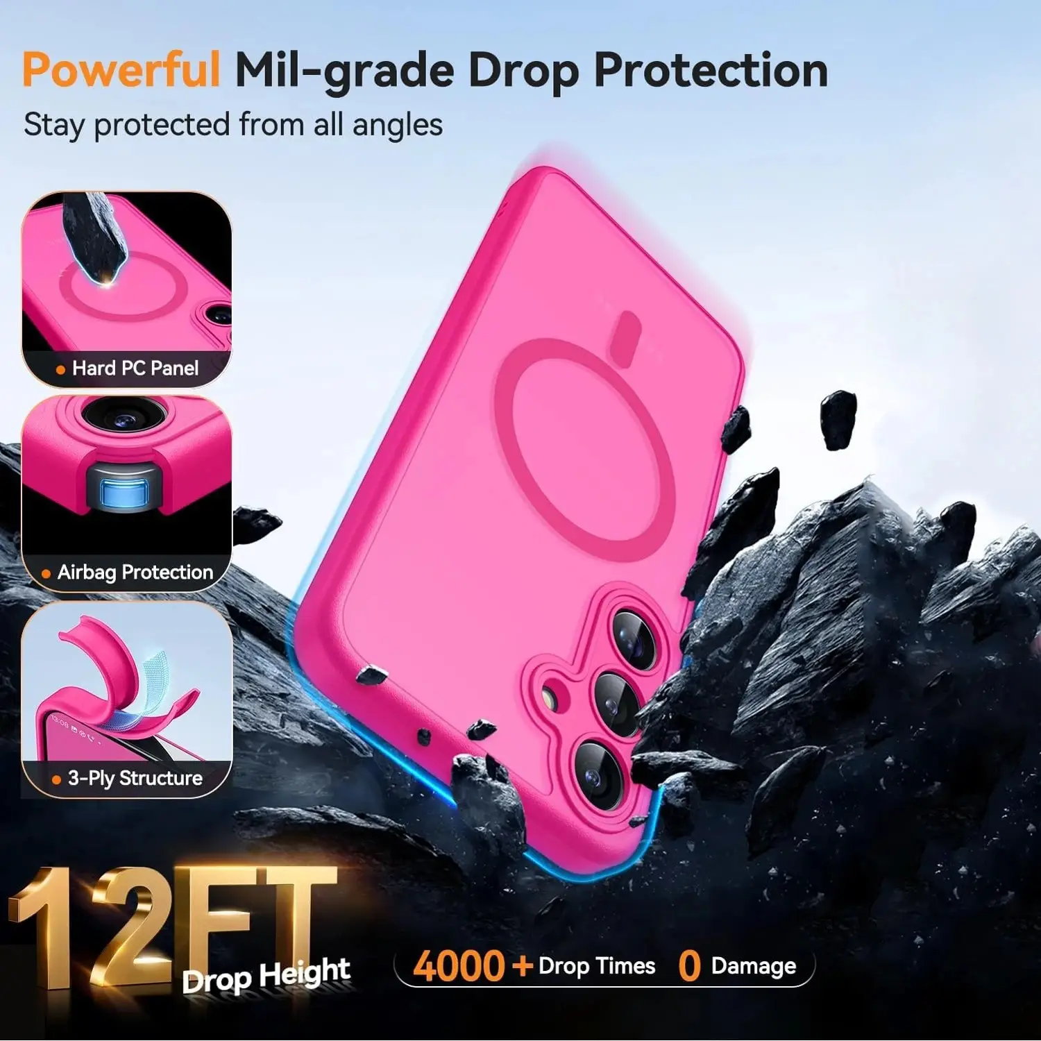 Skin-feel Matte Magnetic Premium Phone Case