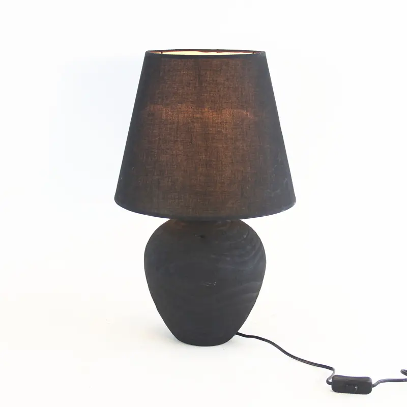 Handmade Wooden Silent Style Table Lamp Home