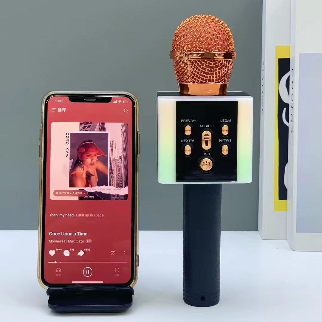 Bluetooth Audio Square Wireless KTV Microphone
