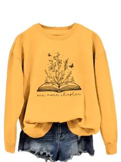 Round Neck Simple Women's Long Sleeve Letter Loose Sweatshirt - 9 Colours-Xl - View 1