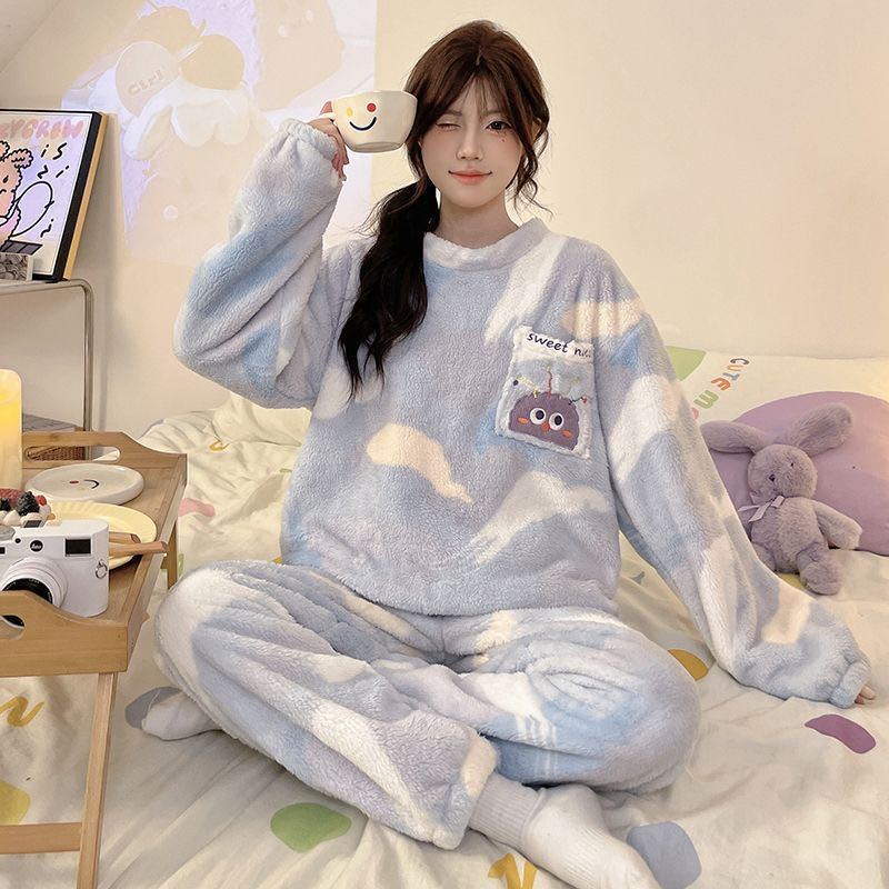 Fleece Coral Fleece Women's Pajama Set - Image 7