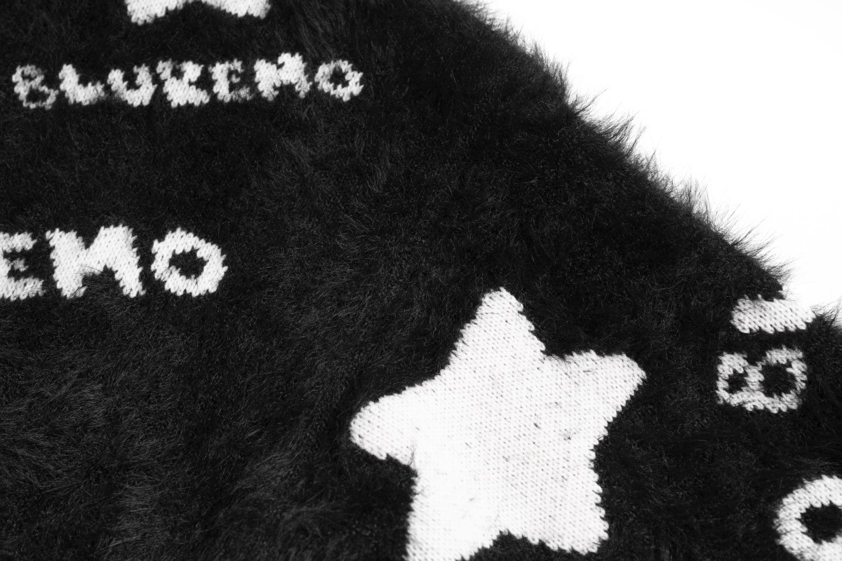 Simple Couple Knitted Sweater High Sense