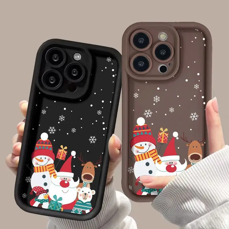 Cute Santa Claus Phone Case Frosted Advanced