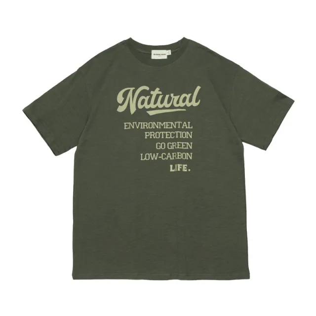 Letter Printed T shirt Top Loose Couple Green - Shop at LoveMi