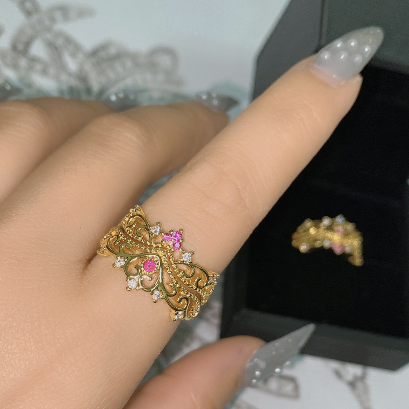Medieval Wendy's Life Gentle Ocean Blue Girl Ring