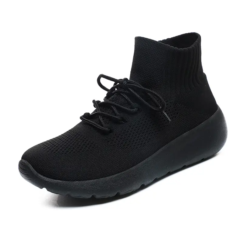 Flyknit Men's Shoes Lightweight Breathable Mesh Casual Sneaker