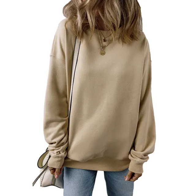 European And American Loose Oversize Laid back Long Sleeve Sweater Women Lc25317270P6016 Xl - Shop at LoveMi
