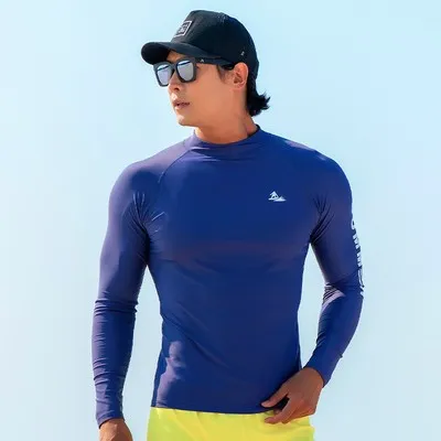 Diving Men's Swimsuit Long Sleeve Sun Protection Quick drying Purple - Shop at LoveMi