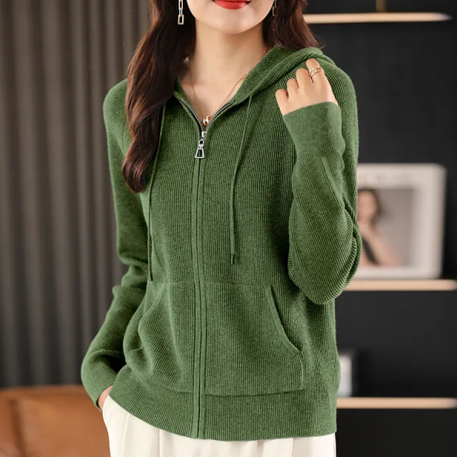 Autumn New Women's Sweater Hoodie La Lian Spearmint - Shop at LoveMi