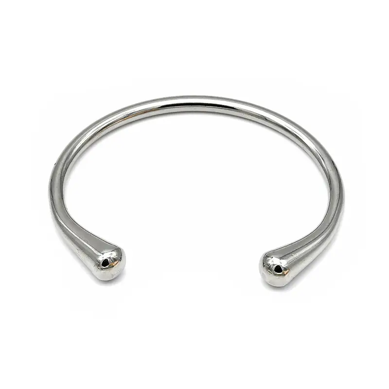 18K Gold Plated Simple Drop Shape Titanium Steel Bracelet