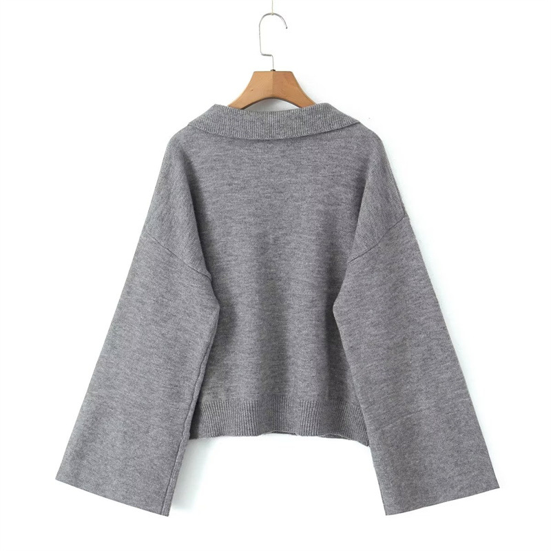 Autumn Simplicity Style Fashion Solid Color Sweater Top