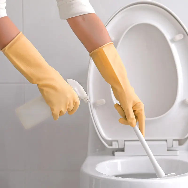 Thickened Rubber Band Dishwashing Gloves Household