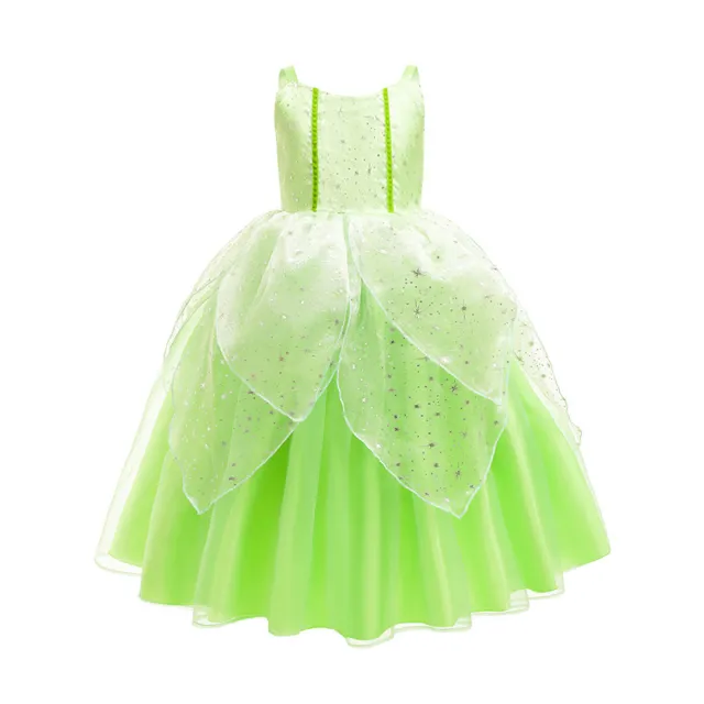 Girl Elf Wonderful Princess Tianna Tinker Bell Fairy Dress Dress - Shop at LoveMi
